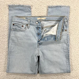 Jeans Levi’s para mujer talla 29 (actual 29x28) azul lavado claro cuña tiro alto - Imagen 1 de 13