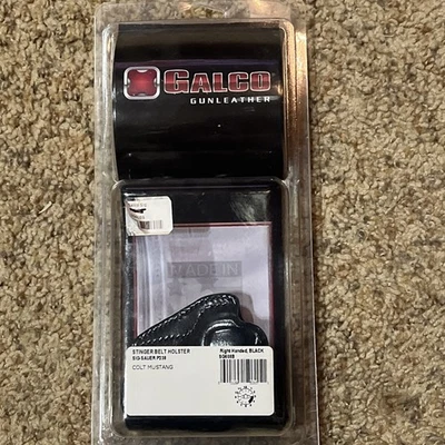 Galco Stinger Holster Belt For Sig P238, Colt Mustang Right Black SG608B, NIB - Image 1 of 4
