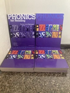 Bundle Phonics for Reading  First LEVEL Teacher Guide & 12 Student Workbooks - Picture 1 of 8