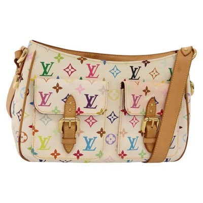 Auténtico bolso LOUIS VUITTON monograma multicolor Lodge PM blanco M40053 LV yk17877 Foto 1 de 4