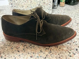NISOLO JAMES WILDLEDER SCHNÜRSCHUHE OXFORD GRÖSSE 9 MANDELFÖRMIGE ZEHE - Bild 1 von 7
