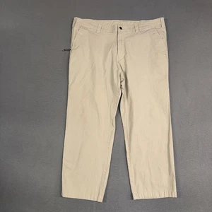 Columbia Pants Mens 40x30 (Fits 40x26) Khaki Brown Regular Fit Flex ROC Stretch - Picture 1 of 9