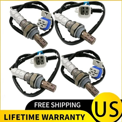 Sensor de oxígeno ascendente+abajo 4 piezas para Cadillac Escalade 2008-2014 y GMC Yukon 6,2 L V8 Foto 1 de 4