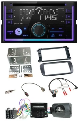 JVC Lenkrad USB 2DIN DAB Bluetooth CD Autoradio für Ford S-Max Mondeo Profi schw - Bild 1 von 4