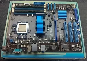 Retro Gaming Vintage Motherboard/ CPU/ RAM, Core2 QUAD 2.4GHZ, 8GB RAM, boxed - Picture 1 of 11