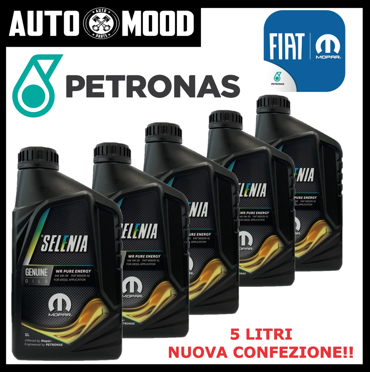 Óleo De Motor 5w30 Petronas Selenia K Pure Energy Sintético 1Lt No - Foto 3