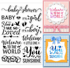 New Born Text Clear Stamps Party Words Decoration Silicone Clear Stamp Seals for