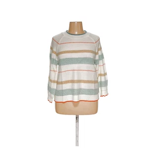 Suéter Pullover Democracy Blanco Rayas XL - Imagen 1 de 4