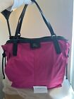 Burberry London Buckleigh Nylon Tote Bag in Hot Pink
