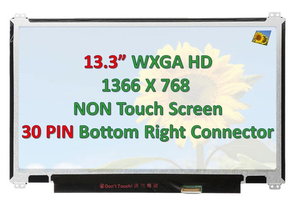 N133BGE-EAB fit B133XTN01.2 B133XTN01.3 M133NWN1 R3 R4 30pin LCD LED Screen - Image 1 of 4