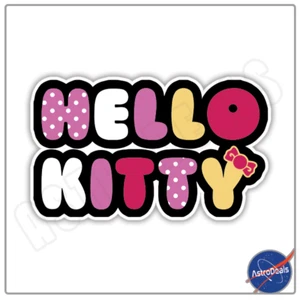 Hello Kitty Logo sticker window laptop bumper vinyl decal - Picture 1 of 1