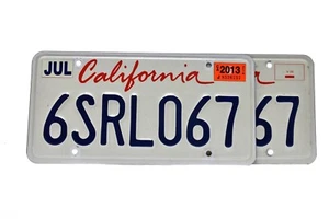 Placa de matrícula de California SRL067 (par) - Imagen 1 de 3