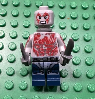 LEGO Drax Minifigure - 76081 Marvel Guardians Galaxy - Milano Abilisk sh387 - Image 1 of 2