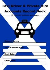 TAXI AUTISTA / ACCOUNT NOLEGGIO PRIVATO REGISTRO 53 SETTIMANE BANDIERA SCOZZESE A5 - Foto 1 di 3