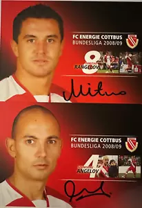 Dimitar Rangelov, Stanislav Angelov, Energie Cottbus, sign. AK 08/09 *BULGARIEN* - Bild 1 von 1