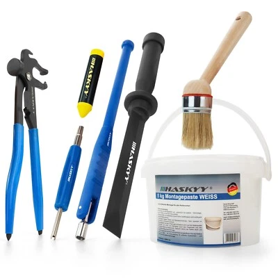 HASKYY Pasta de montaje de neumáticos 5 kg blanca cera de montaje destornillador de válvula extractor de válvula tiza grasa