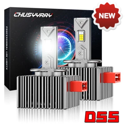 For GMC Sierra 2500 3500 HD 2016-2019 D5S D5R LED Headlight Bulbs Kit High Low - Image 1 of 4