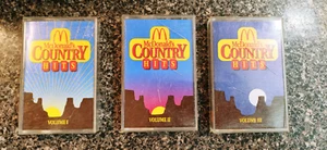 McDonald's Country Hits Volume I II & III 3 Cassette Tape Complete Set Rare - Picture 1 of 4