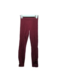 OLD NAVY Girls Leggings Casual Mid Rise Maroon Size Large - Picture 1 of 7