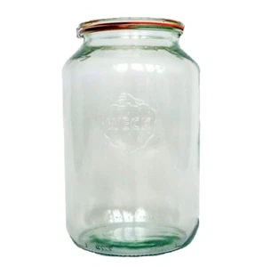 Weck 776 Barrel Jar, 3 Liter, Set of 1, 9 1/2″ x 3 7/8″ Vol: 101.4 fl oz, HUGE! - Picture 1 of 2