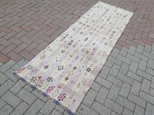 Turkish Kilim Runner, Carpet Runner, Rugs Runner, Hallway Rug Long Kelim 31"x93" - Picture 1 of 19