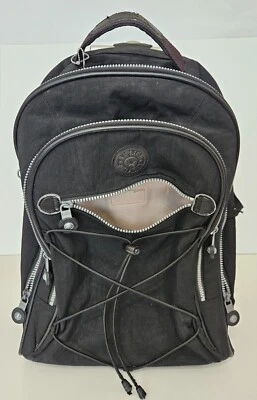 Kipling Sausalito Nylon Wheeled Rolling Carry On Backpack Black - Image 1 of 4