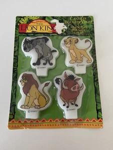 The Lion King Birthday Candles Pack Of 4 Simba Pumbaa New Sealed Disney READ - Picture 1 of 7