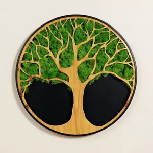 24 INCH Life Tree Moss Metal Wall Art Xmas Decor Gift - Picture 1 of 5