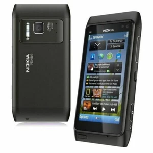 Original Nokia N8 12MP 16GB MP3 WIFI GSM 2G 3.5" Touch Screen Black Mobile Phone - Picture 1 of 6