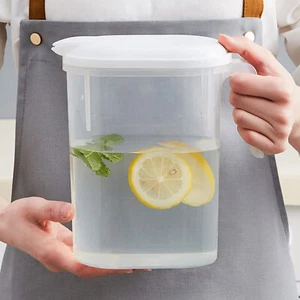 Water Pitcher with Lid Large Fridge Tea Pitcher with Spout Drinking Storage - Picture 1 of 12