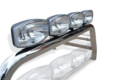 Edelstahl Überrollbügel + Jumbo Lichter für Isuzu D-max 2021 + 4x4 Styling - Bild 1 von 4