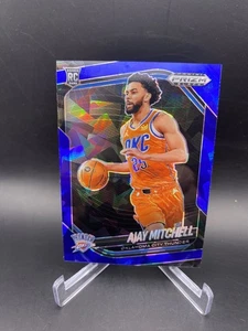 2024-25 Panini Prizm Black Ajay Mitchell RC Blue Ice /125 OKC Thunder - Picture 1 of 3