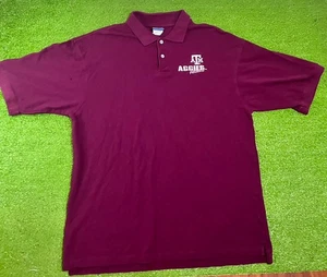 Vintage Texas A&M Polo 90er 2XL Aggie Leichtathletik Block T Spieltag Shirt EUC - Bild 1 von 7