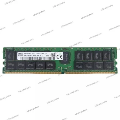 SK Hynix 64GB 3200MHz REG ECC RAM DDR4 DIMM 2Rx4 PC4-25600 Server Memory - Image 1 of 2