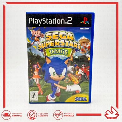 SUPERSTARS TENNIS SEGA – ITA COMPLETO – SONY PLAYSTATION 2 PS2 SONIC SUPER STARS - Immagine 1 di 4