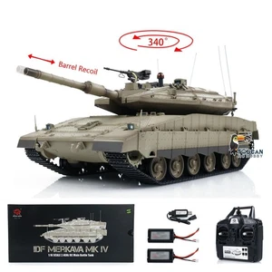 1/16 RC Battle Tank Henglong Merkava IV 3958 RC Military Tanks Infrared Combat - Picture 1 of 12