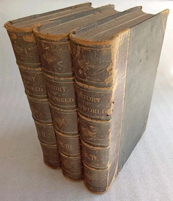 ANTIQUE PARTIAL BOOK SET HISTORY OF THE WORLD ANCIENT & MODERN BY DUYCKINCK 1871 - Image 1 of 4