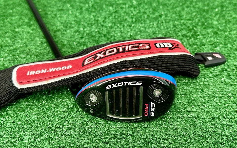 Tour Edge EXOTICS EXS PRO 18° Utility Driving Hybrid Iron Regular-Flex MRH + HC - Image 1 of 4