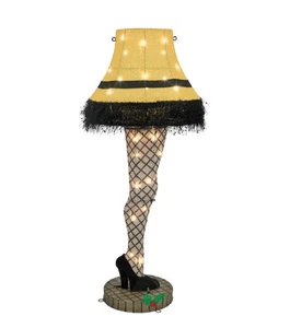 Lámpara de pierna de oropel de 3 pies una historia de Navidad iluminada escultura LED utilería ¡Nueva! - Imagen 1 de 8