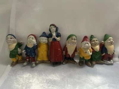 FIGURAS DE CERÁMICA RARA VEZ VISTAS DE WALT DISNEY SNOW WHITE Y SIETE ENANOS de 1930 Foto 1 de 4