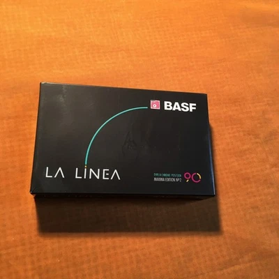 1 x BASF CHROME MAXIMA II LA LINEA 90 Cassette,IEC II Pos,unbespielt in OVP,1991 - Image 1 of 4