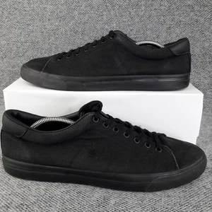 Scarpe da skate Fred Perry da uomo UK 9 nere sottospin tela basse per adulti EU 43 - Foto 1 di 12