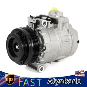 AC A/C Compressor with Clutch CO 10837C For BMW X5 3.0L V6 2003-2006 Replacement - Foto 1 di 12