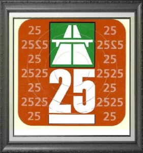 Schweizer Autobahnvignette Autobahn Vignette Schweiz CH 2025 Versand Versichert - Bild 1 von 1