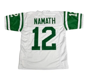 JOE NAMATH #12 White NFLAA Licensed Jersey Size L, XL, 2XL and more - Picture 1 of 7