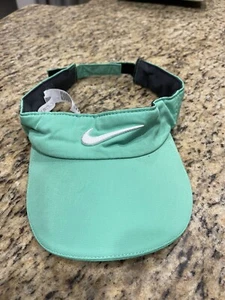 Nike Dri Fit Visera Verde Neón Adulto Deporte Golf Gancho y Lazo Ligero - Imagen 1 de 4