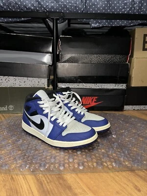 Talla 9.5 - Jordan 1 Retro Mid SE Deep Royal Blue 2018 Foto 1 de 4