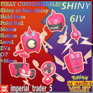 Pokémon Scarlet and Violet ✨SHINY✨ Rotom Bundle W/ Best 6IV + Customizable - Picture 1 of 1