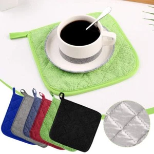 2X Cotton Potholders Kitchen Everyday Pot Holder Heat Coaster -US Resistant K6U1 - Picture 1 of 23