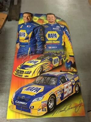 MARTIN TRUEX JR Ron Capps Poster lot Large cardboard & wall poster Nascar Napa - Image 1 of 4